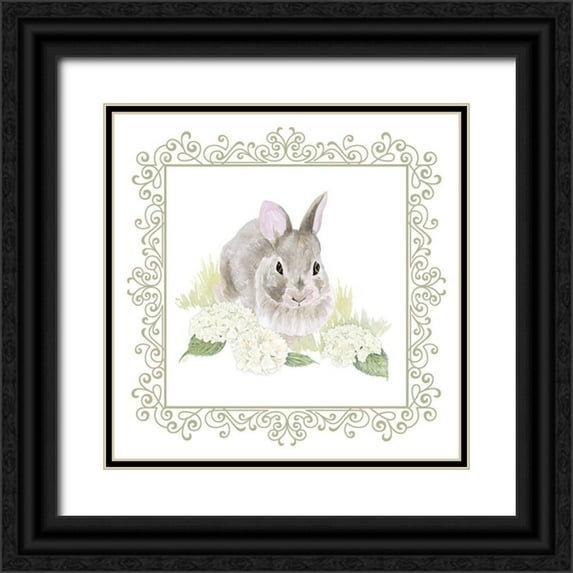 Reed, Tara 15x15 Black Ornate Wood Framed with Double Matting Museum Art Print Titled - Vintage Easter IV
