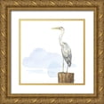 thumbnail image 1 of Reed, Tara 15x15 Gold Ornate Wood Framed with Double Matting Museum Art Print Titled - Birds of the Coast on White II, 1 of 4