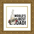 thumbnail image 1 of Reed, Tara 15x15 Gold Ornate Wood Framed with Double Matting Museum Art Print Titled - Fathers Day Gnome I-Worlds Best, 1 of 4