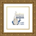 thumbnail image 1 of Reed, Tara 15x15 Gold Ornate Wood Framed with Double Matting Museum Art Print Titled - Hanukkah Gnomes I-8 Nights 8 Lights, 1 of 4