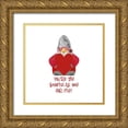 thumbnail image 1 of Reed, Tara 15x15 Gold Ornate Wood Framed with Double Matting Museum Art Print Titled - Valentine  Gnomes on white X-Gnomely One, 1 of 4