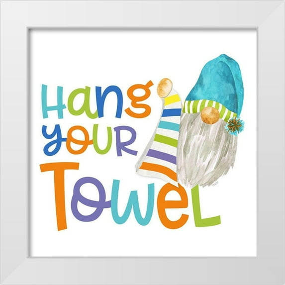 Reed, Tara 15x15 White Modern Wood Framed Museum Art Print Titled - Bathroom Gnomes III