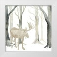 thumbnail image 1 of Reed, Tara 15x15 White Modern Wood Framed Museum Art Print Titled - Winter Forest Moose, 1 of 4