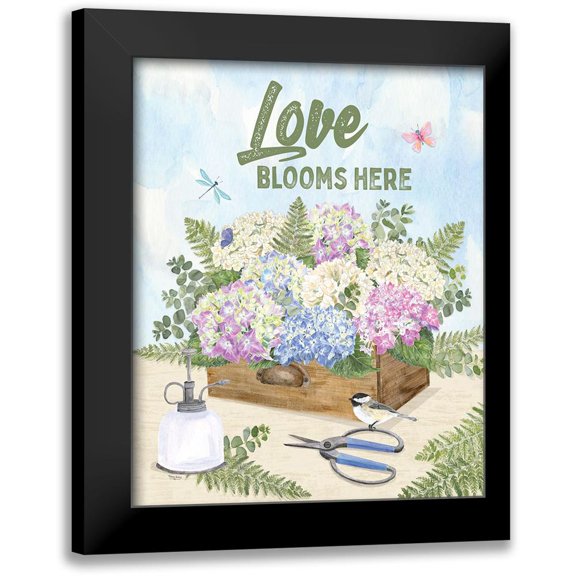 Reed, Tara 15x18 Black Modern Framed Museum Art Print Titled - In My Garden XVIII