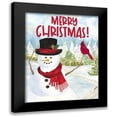 thumbnail image 1 of Reed, Tara 15x18 Black Modern Framed Museum Art Print Titled - Snowman Christmas portrait I, 1 of 5