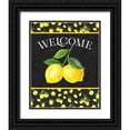 thumbnail image 1 of Reed, Tara 15x18 Black Ornate Wood Framed with Double Matting Museum Art Print Titled - Live with Zest sentiment portrait II-Welcome, 1 of 4