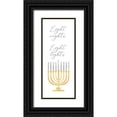 thumbnail image 1 of Reed, Tara 15x32 Black Ornate Wood Framed with Double Matting Museum Art Print Titled - Hanukkah Lights vertical I-8 Nights 8 Lights, 1 of 4