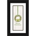 thumbnail image 1 of Reed, Tara 15x32 Black Ornate Wood Framed with Double Matting Museum Art Print Titled - Irish Christmas vertical II-Claddagh Wreath, 1 of 4