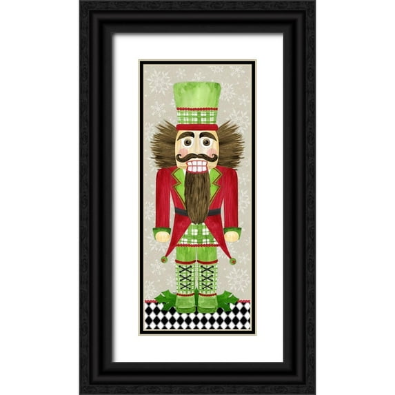 Reed, Tara 15x32 Black Ornate Wood Framed with Double Matting Museum Art Print Titled - Nutcracker Christmas IV