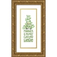 thumbnail image 1 of Reed, Tara 15x32 Gold Ornate Wood Framed with Double Matting Museum Art Print Titled - Luck  of the Gnomes vertical II-Gather, 1 of 4