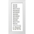thumbnail image 1 of Reed, Tara 15x32 White Modern Wood Framed Museum Art Print Titled - Mother  Sentiments vertical II-Any Word, 1 of 4