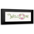 thumbnail image 1 of Reed, Tara 18x10 Black Modern Framed Museum Art Print Titled - Vintage Christmas panel III-Welcome, 1 of 5