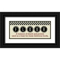 thumbnail image 1 of Reed, Tara 18x10 Black Ornate Wood Framed with Double Matting Museum Art Print Titled - Checkered Kitchen Sign II, 1 of 4