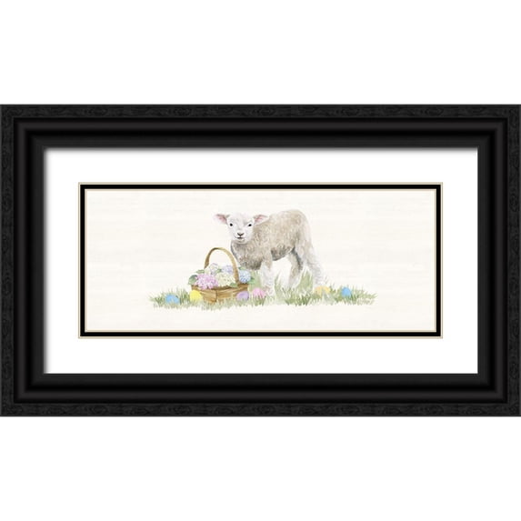 Reed, Tara 18x10 Black Ornate Wood Framed with Double Matting Museum Art Print Titled - Farmhouse Easter panel I