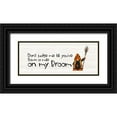 thumbnail image 1 of Reed, Tara 18x10 Black Ornate Wood Framed with Double Matting Museum Art Print Titled - Gnomes of Halloween panel IV-My Broom, 1 of 4