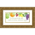 thumbnail image 1 of Reed, Tara 18x10 Gold Ornate Wood Framed with Double Matting Museum Art Print Titled - Fruit of the Spirit panel I-Fruit, 1 of 4