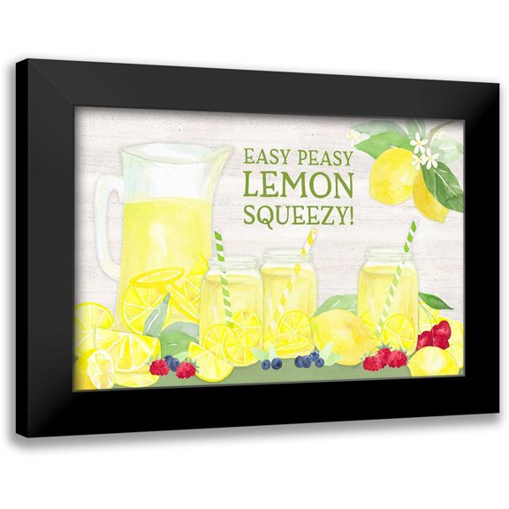 Reed, Tara 18x13 Black Modern Framed Museum Art Print Titled - Life is Sweet sentiment landscape III-Easy Peasy