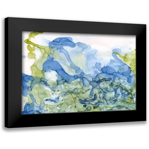 Reed, Tara 18x13 Black Modern Framed Museum Art Print Titled - Ocean Influence Blue/Green