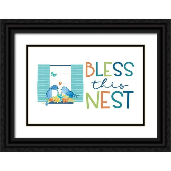 Reed, Tara 18x13 Black Ornate Wood Framed with Double Matting Museum Art Print Titled - Happy at Home VI
