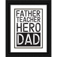 thumbnail image 1 of Reed, Tara 18x24 Black Ornate Wood Framed with Double Matting Museum Art Print Titled - Fathers Day Sentiment portrait, 1 of 4