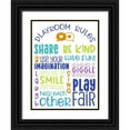 thumbnail image 1 of Reed, Tara 19x24 Black Ornate Wood Framed with Double Matting Museum Art Print Titled - Playroom Rules portrait, 1 of 4