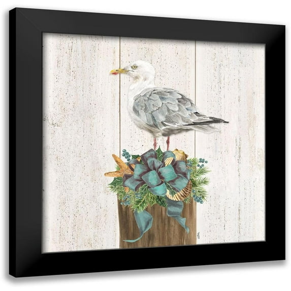 Reed, Tara 20x20 Black Modern Framed Museum Art Print Titled - Christmas on the Coast Aqua IV
