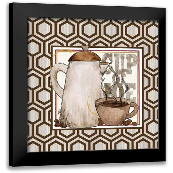 Reed, Tara 20x20 Black Modern Framed Museum Art Print Titled - Modern Coffee I