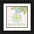 thumbnail image 1 of Reed, Tara 20x20 Black Ornate Wood Framed with Double Matting Museum Art Print Titled - Vintage Christmas IV-Seasons Greetings, 1 of 4