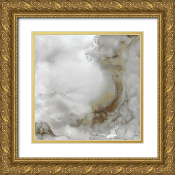Reed, Tara 20x20 Gold Ornate Wood Framed with Double Matting Museum Art Print Titled - Portland Skies Square Trio II