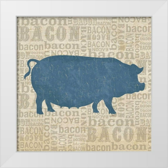 Reed, Tara 20x20 White Modern Wood Framed Museum Art Print Titled - Farm Animals III