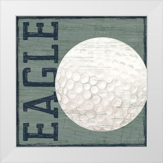 Reed, Tara 20x20 White Modern Wood Framed Museum Art Print Titled - Golf Days neutral X-Eagle