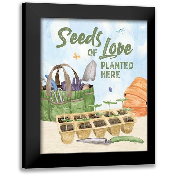 Reed, Tara 20x24 Black Modern Framed Museum Art Print Titled - In My Garden XXIII