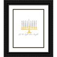 thumbnail image 1 of Reed, Tara 20x24 Black Ornate Wood Framed with Double Matting Museum Art Print Titled - Hanukkah Lights portrait I-Light Shine Bright, 1 of 4