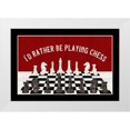 thumbnail image 1 of Reed, Tara 24x17 White Modern Wood Framed Museum Art Print Titled - Rather  be Playing Chess board landscape, 1 of 4
