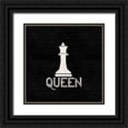 thumbnail image 1 of Reed, Tara 26x26 Black Ornate Wood Framed with Double Matting Museum Art Print Titled - Chess Piece black II-Queen, 1 of 4