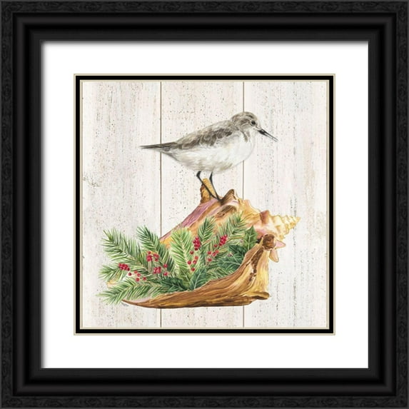 Reed, Tara 26x26 Black Ornate Wood Framed with Double Matting Museum Art Print Titled - Christmas on the Coast III