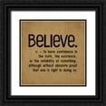thumbnail image 1 of Reed, Tara 26x26 Black Ornate Wood Framed with Double Matting Museum Art Print Titled - Definitions-Believe I, 1 of 4