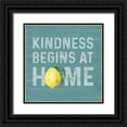 thumbnail image 1 of Reed, Tara 26x26 Black Ornate Wood Framed with Double Matting Museum Art Print Titled - Happy  Thoughts VIII on Teal, 1 of 4