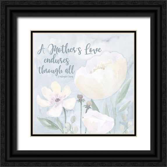 Reed, Tara 26x26 Black Ornate Wood Framed with Double Matting Museum Art Print Titled - Mothers Repose II-Mothers Love