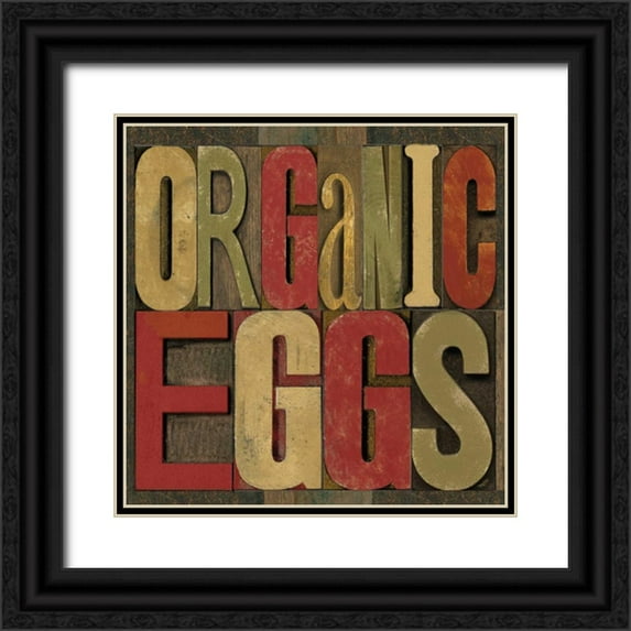 Reed, Tara 26x26 Black Ornate Wood Framed with Double Matting Museum Art Print Titled - Printers Block Farm To Table II
