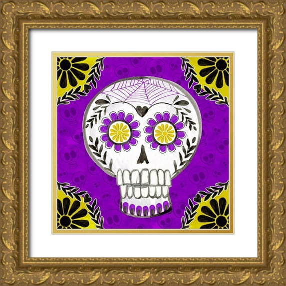 Reed, Tara 26x26 Gold Ornate Wood Framed with Double Matting Museum Art Print Titled - Day of the Dead III