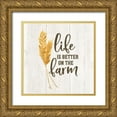 thumbnail image 1 of Reed, Tara 26x26 Gold Ornate Wood Framed with Double Matting Museum Art Print Titled - Farm Life V-Better on the Farm, 1 of 4