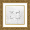 thumbnail image 1 of Reed, Tara 26x26 Gold Ornate Wood Framed with Double Matting Museum Art Print Titled - Girl Inspired -Blessed, 1 of 4
