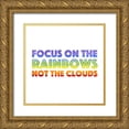 thumbnail image 1 of Reed, Tara 26x26 Gold Ornate Wood Framed with Double Matting Museum Art Print Titled - Rainbows VI-Focus on  Rainbow, 1 of 4