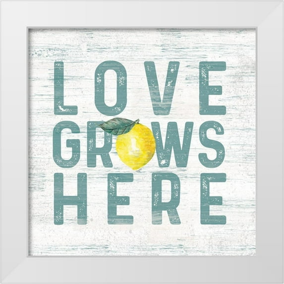 Reed, Tara 26x26 White Modern Wood Framed Museum Art Print Titled - Happy Thoughts VI on White