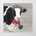 thumbnail image 1 of Reed, Tara 26x26 White Modern Wood Framed Museum Art Print Titled - Intellectual Animals II Cow and Pipe, 1 of 4