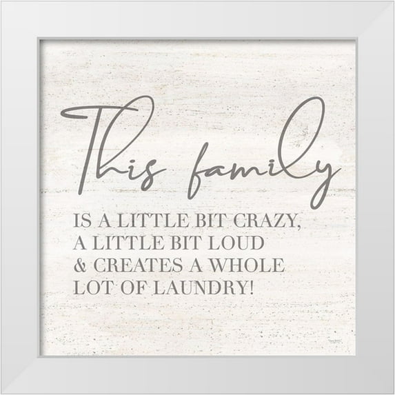 Reed, Tara 26x26 White Modern Wood Framed Museum Art Print Titled - Laundry Room Humor IV-Family