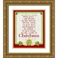 thumbnail image 1 of Reed, Tara 26x30 Gold Ornate Wood Framed with Double Matting Museum Art Print Titled - Irish Christmas portrait II-Christmas Blessing, 1 of 4