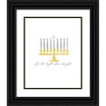 thumbnail image 1 of Reed, Tara 26x32 Black Ornate Wood Framed with Double Matting Museum Art Print Titled - Hanukkah Lights portrait I-Light Shine Bright, 1 of 4