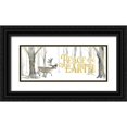 thumbnail image 1 of Reed, Tara 32x15 Black Ornate Wood Framed with Double Matting Museum Art Print Titled - Christmas Forest panel II-Peace on Earth, 1 of 4